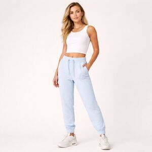 Nike Dri-FIT Joggers Light Blue Sweatpants Womens M Big Swoosh Logo Athleisure